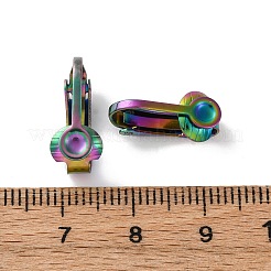 Placcatura ionica (ip) 304 acciaio inossidabile clip-on orecchini&nbsp;STAS-E103-05RC