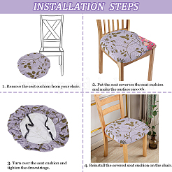Staubdichte Stuhlabdeckung aus Polyester&nbsp;AJEW-WH20008-18B