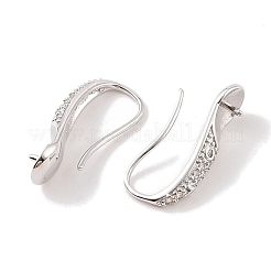 925 risultati delle impostazioni dell'orecchino a cerchio con micro pavé di zirconi cubici in argento sterling&nbsp;STER-B003-20P
