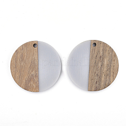 Colgantes de resina y madera de nogal&nbsp;X-RESI-T023-15A