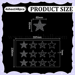 Glas Hotfix Strass&nbsp;DIY-WH0622-654D
