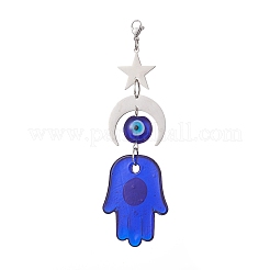 Colgantes de murano de ojo malvado hechos a mano decoraciones&nbsp;HJEW-JM01008-04
