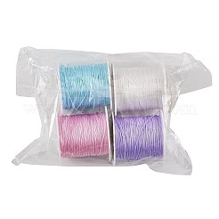 4 Rolle 4 Farben runde Nylonschnur mit chinesischem Knoten&nbsp;NWIR-FS0001-06A