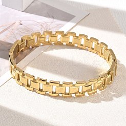 Bracelets manchettes articulés en acier inoxydable 304&nbsp;SA-CBAB92B-04G