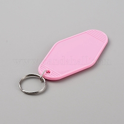 Porte-clés motel vierge en plastique&nbsp;KEYC-WH0034-29B
