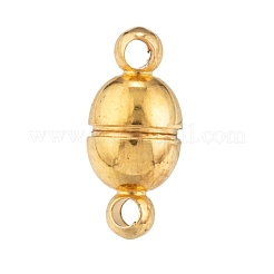 Fermoirs magnétiques ronds en laiton avec passants&nbsp;KK-D331-G-NF