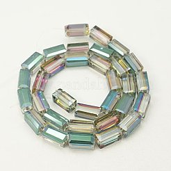 Perline di vetro palccato&nbsp;EGLA-J023-12x6mm-WLS13