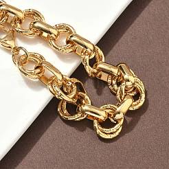 Bracciali a catena rolo in acciaio inossidabile 304 per donna&nbsp;BJEW-S176-01G-C