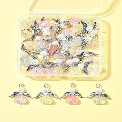 30 Stück Engel-Anhänger aus Acryl und Glas.&nbsp;PALLOY-FZ00016