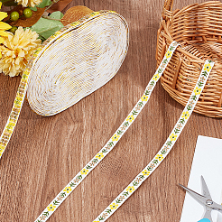 Blumenband aus Polyester-Jacquard&nbsp;OCOR-WH0085-48