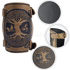 Lebensbaum-Kordelarmband aus Kunstleder&nbsp;AJEW-WH0342-88A