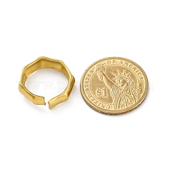 Offene Manschettenringe aus 304 Edelstahl für Damen&nbsp;RJEW-M019-32G