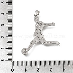Pendentifs en laiton zircon cubique transparent&nbsp;CU-CBA108A-08P