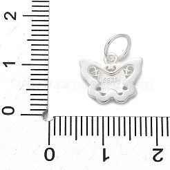 925 ciondolo a forma di farfalla in argento sterling smaltato&nbsp;STER-D300-28P-03