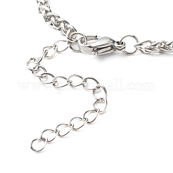 Braccialetti con catene di grano in acciaio inossidabile 304 anti-ossidazione&nbsp;AJEW-JB01040