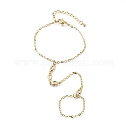 Messing-Armbänder mit Mikropflaster und Zirkonia&nbsp;BJEW-C156-01G-03