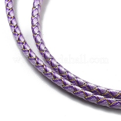 Fabrication de colliers tressés en cordon polyester&nbsp;MAK-L043-03G-22