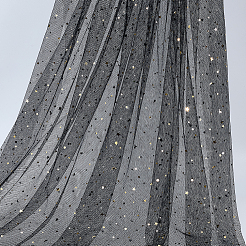 10 mètre de tissu en maille polyester à motif étoiles et lune&nbsp;DIY-PH0038-06A