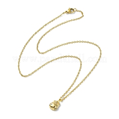Collier pendentif en alliage d'émail en forme de chat&nbsp;NJEW-JN04613-03