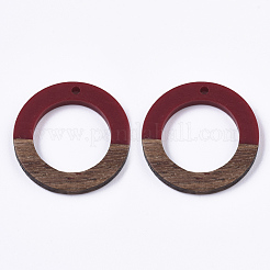 Colgantes de resina y madera de nogal&nbsp;RESI-S358-04