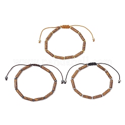 3 Stück geflochtenes Armband aus natürlichem Elefantenhautjaspis und synthetischem Hämatit für Damen und Herren&nbsp;BJEW-JB12546