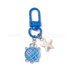 Decorazioni pendenti in resina opaca luminosa a colori sfumati&nbsp;HJEW-JM03141