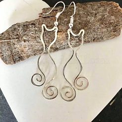 Pendientes colgantes de aleación para mujer&nbsp;WG76498-01
