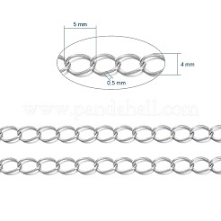 Chaînes en laiton torsadées&nbsp;CHC-Q001-5x4mm-P