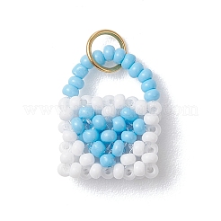 Colgantes de bolso con cuentas de vidrio&nbsp;PALLOY-MZ01217