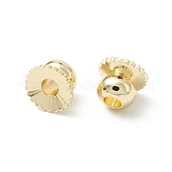 Perlenkappe aus Messing mit Zahnstangenbeschichtung&nbsp;KK-WH0060-03G-02