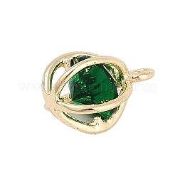 Crémaillère en laiton avec pendentifs en zircone cubique&nbsp;KK-Q018-08G