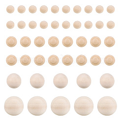 Perles de bois non finies&nbsp;WOOD-TA0001-24