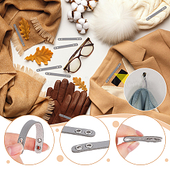 20 sangle en simili cuir avec œillets métalliques argentés pour accessoires de sac&nbsp;DIY-NB0016-35B