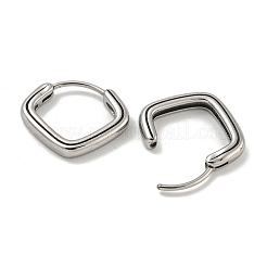 Orecchini a cerchio in acciaio chirurgico inossidabile 316&nbsp;EJEW-D096-18C-AS