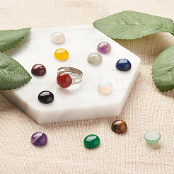 30pcs 15 cabochons de pierres précieuses naturelles et synthétiques de style&nbsp;G-FW0001-12B