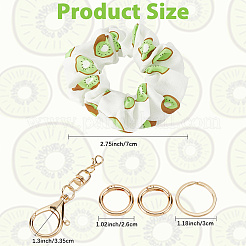 Kits de fabrication de porte-clés et bracelets en tissu à faire soi-même&nbsp;DIY-CN0003-22B