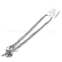 12 Stück Schlangenkette aus Edelstahl 304 für Damen und Herren&nbsp;NJEW-H093-19P-01