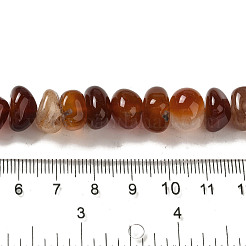 Fili di perline agata rosso naturale&nbsp;G-NH0017-B03-03