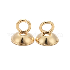 201 ganci per ciondolo con tappo a perlina in acciaio inossidabile&nbsp;STAS-L244-27D-G