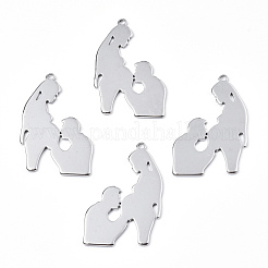 Pendentifs en acier inoxydable 201 anti-ternissement&nbsp;STAS-N098-068P