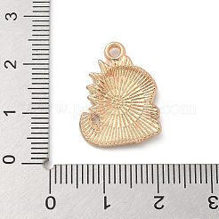 Pendentifs d'émail en alliage&nbsp;ENAM-A008-19KCG-02