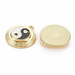 Emaille-Anhänger aus hellgoldener Legierung mit Gestellüberzug&nbsp;ENAM-Q444-012C-RS