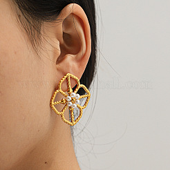 Pendientes de acero inoxidable 304 para mujer&nbsp;WG18C3B-01