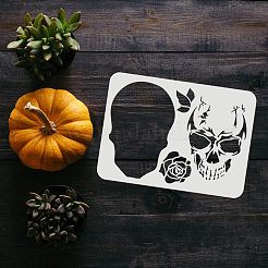 Plantillas de plantillas de pintura de dibujo reutilizables de plástico&nbsp;DIY-WH0202-330