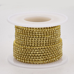 Catene di strass strass in ferro elettroforesi&nbsp;CHC-Q009-SS12-B09