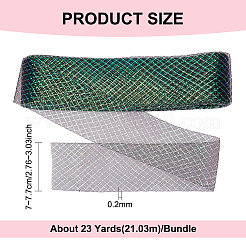 Rubans en maille polyester de 23 mètre&nbsp;SRIB-WH0011-090B