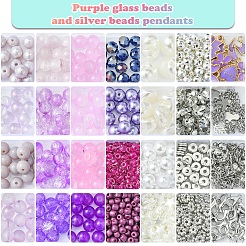 DIY-Kits zum Herstellen von Armbändern aus Glas&nbsp;DIY-FS0007-17