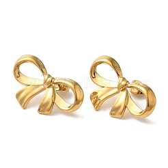 Boucles d'oreilles à tige en acier inoxydable 304 avec placage ionique (IP)&nbsp;EJEW-C114-33G