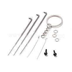 Kit de feutrage à l'aiguille porte-clés poupée constellation bricolage&nbsp;DIY-D068-01P-12