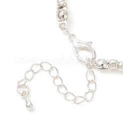 Gargantilla con cuentas de vidrio de color degradado de 3 mm para mujer&nbsp;NJEW-JN05878